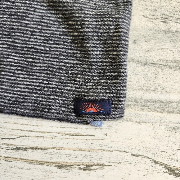 Faherty Long Sleeve Luxe Collared Heather Polo Grey Size Large - Picture 8 of 8